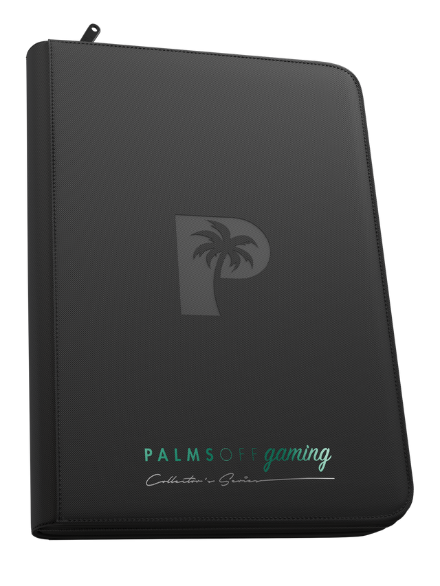 PALMS OFF COLLECTOR SERIES 9 POCKET TOPLOADER BINDER ( BLACK ) 216 SLOTS