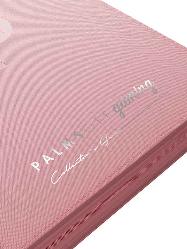 PALMS OFF COLLECTOR SERIES 9 POCKET TOPLOADER BINDER ( PINK ) 216 SLOTS
