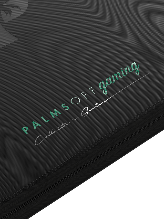 PALMS OFF COLLECTOR SERIES 12 POCKET ZIP BINDER ( BLACK ) 480 SLOTS
