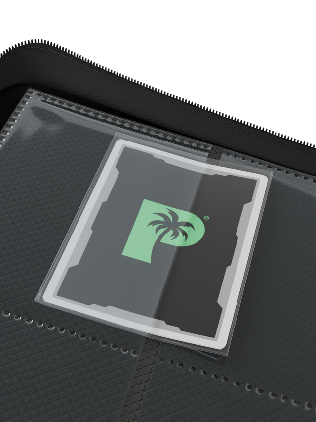 PALMS OFF COLLECTOR SERIES 12 POCKET ZIP BINDER ( BLACK ) 480 SLOTS