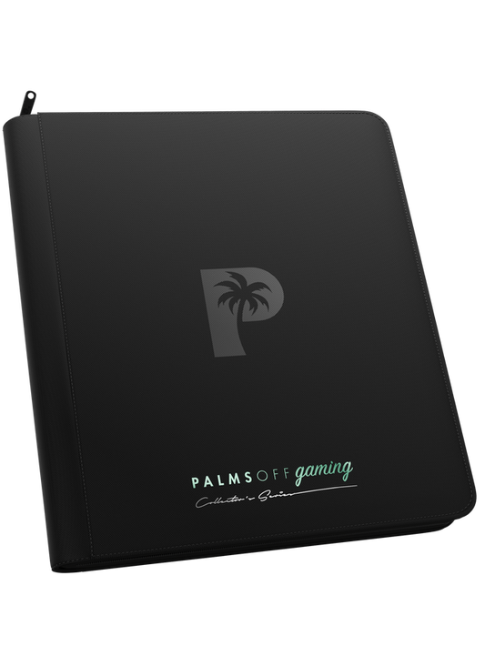PALMS OFF COLLECTOR SERIES 12 POCKET ZIP BINDER ( BLACK ) 480 SLOTS